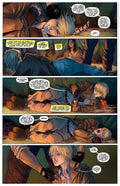 Intense comic panel from The Surgeon Chapter 5 featuring drama, tension, and confrontation in a raider's camp.