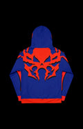 1999 Pullover Hoodie from Laguna Studios in blue and red with bold graphic design, perfect for retro-future fans.
