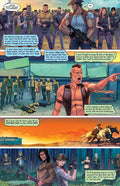 The Surgeon Volume One: The Turtle Island Cycle graphic novel page showcasing a post-apocalyptic scene with characters.