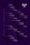 Table of contents for Cthulhu is Hard to Spell Volume 4, showcasing diverse Lovecraftian and whimsical stories.