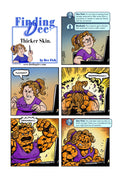Finding Dee Volume 2 comic strip showing humor in challenges faced by a transgender cartoonist.