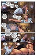 Comic page of Doctor Hanover discussing strategy against foes with Master Rogers, capturing a moment of determination.
