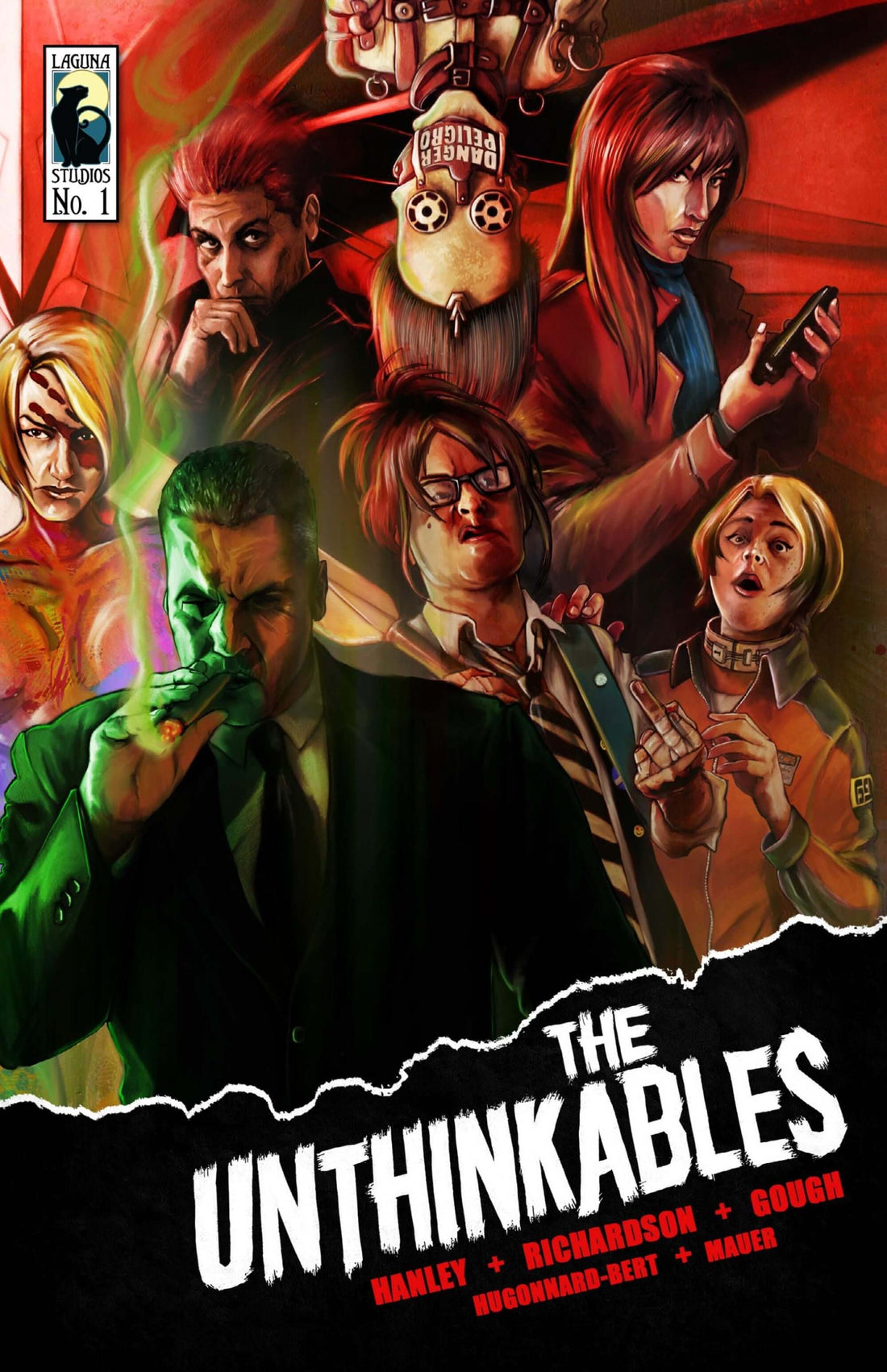 Cover art of The Unthinkables Issue 1 featuring misfit characters uniting to save the world from chaos.
