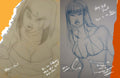 Sketches from 'Learning the Curve': diverse depictions celebrating the beauty of feminine forms and artistic growth.