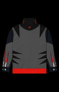 Back view of the Bloody Badger Track Jacket featuring sleek design and vibrant accents.