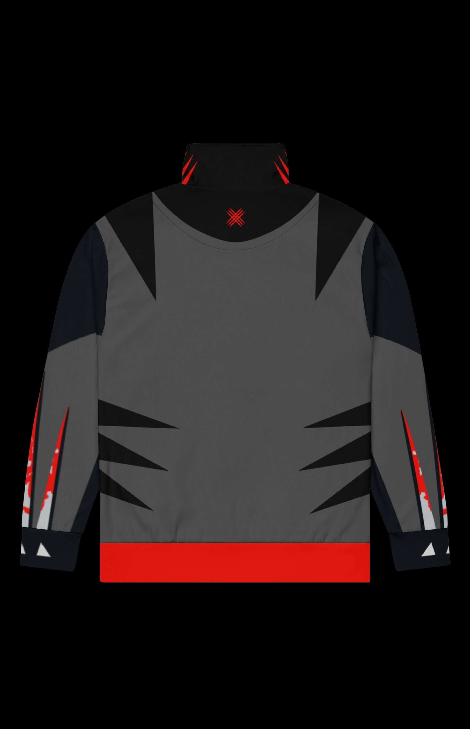 Back view of the Bloody Badger Track Jacket featuring sleek design and vibrant accents.