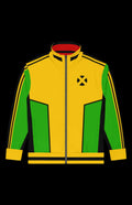 Southern Sugah Track Jacket featuring bright yellow and green design, zip-up style, ideal for workouts or casual wear.