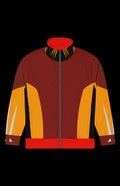 Badger Classic Track Jacket featuring vibrant color block design and zip-up closure, perfect for workouts and casual wear.