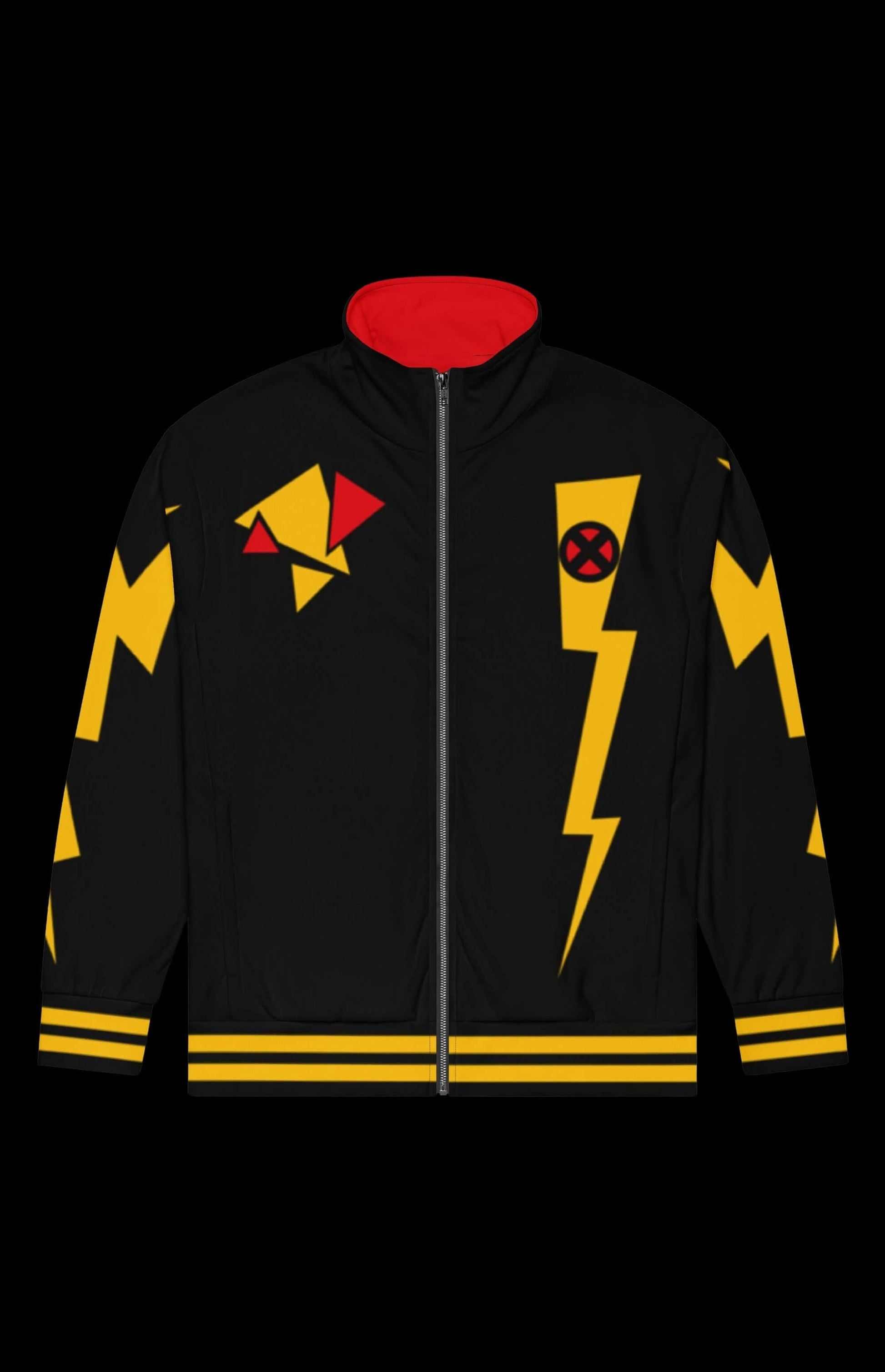 Weather Witch Classic Track Jacket featuring a bold design with lightning and colorful accents, perfect for trendy outdoor wear.