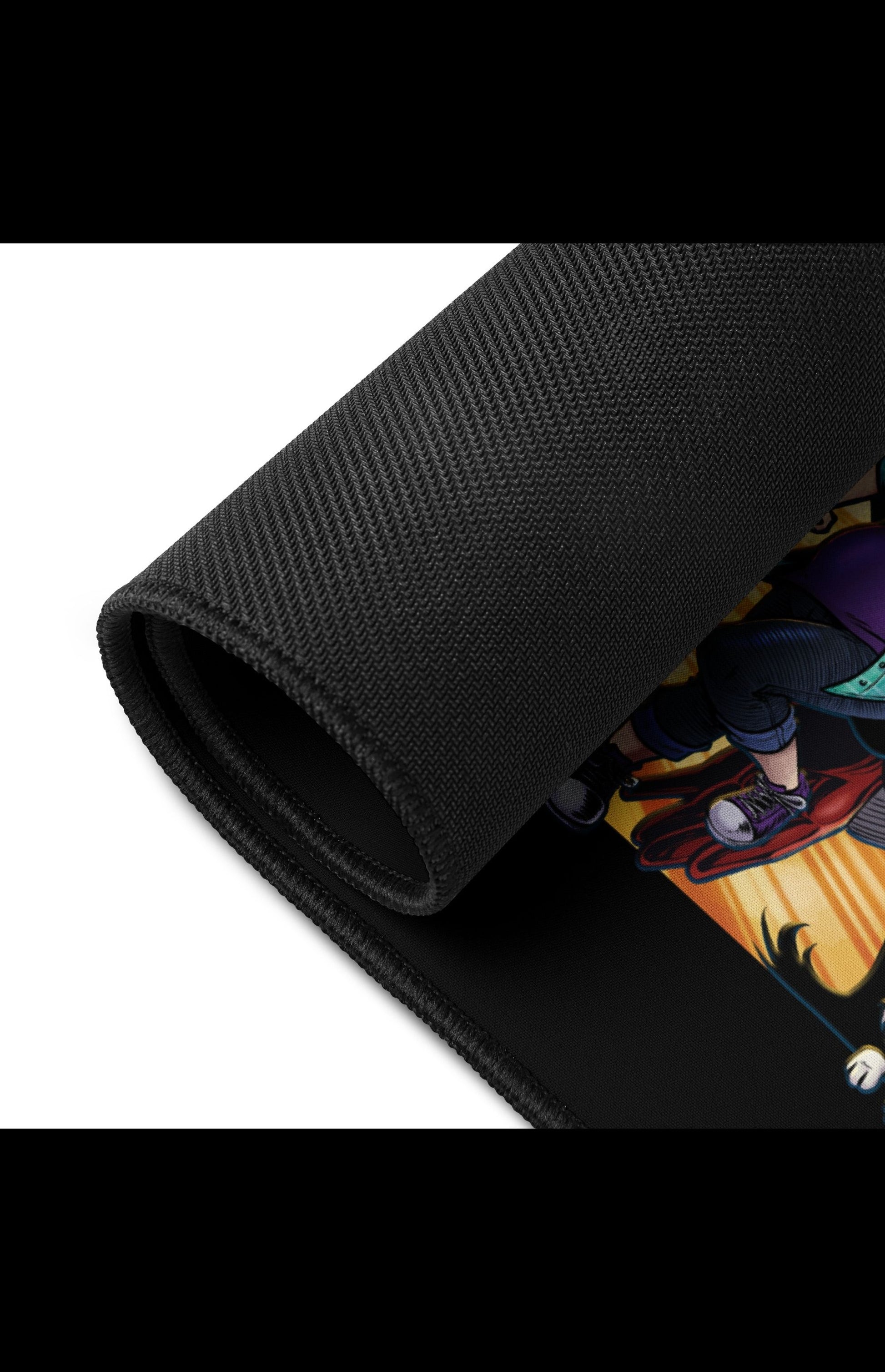 Close-up of the Laguna Studios Desk Mat showcasing its smooth surface and anti-slip rubber base.