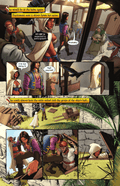 Hearteater Issue 2 comic page featuring Kimona and crew in a pirate setting, filled with action and intrigue.