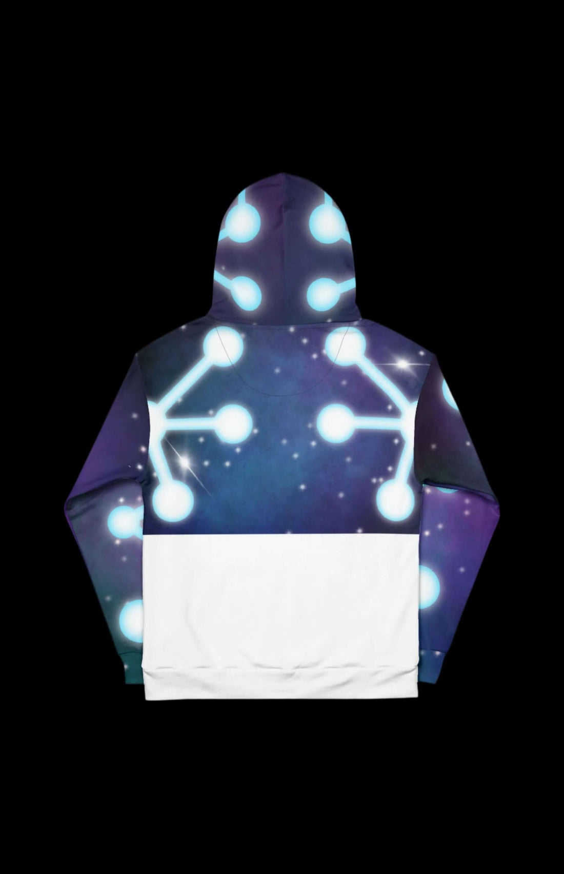 Space Spood Pullover Hoodie featuring cosmic web design and retro galactic flair, perfect for fans of stellar style.
