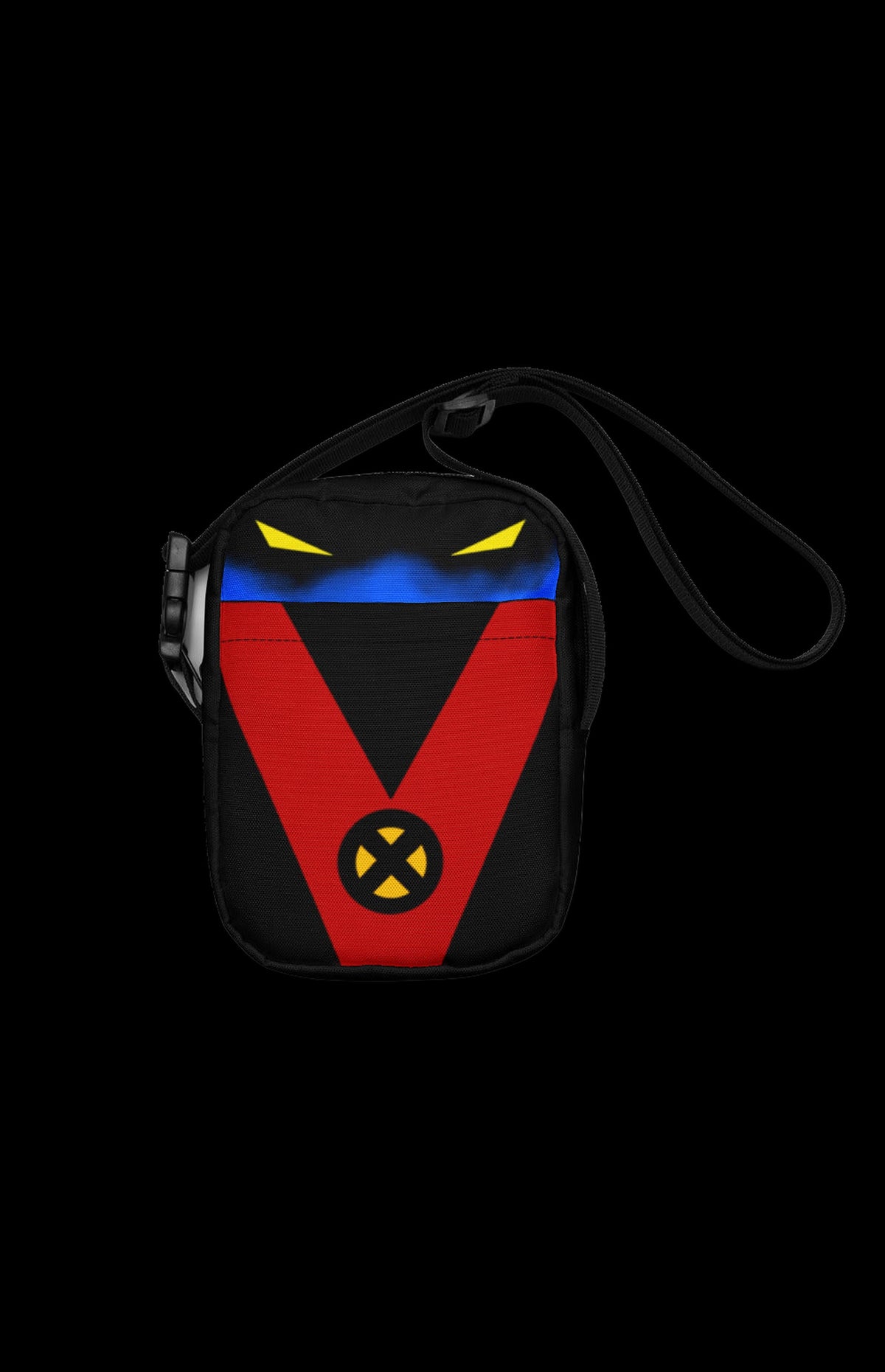X-Buddies Blue Bamf crossbody bag, front