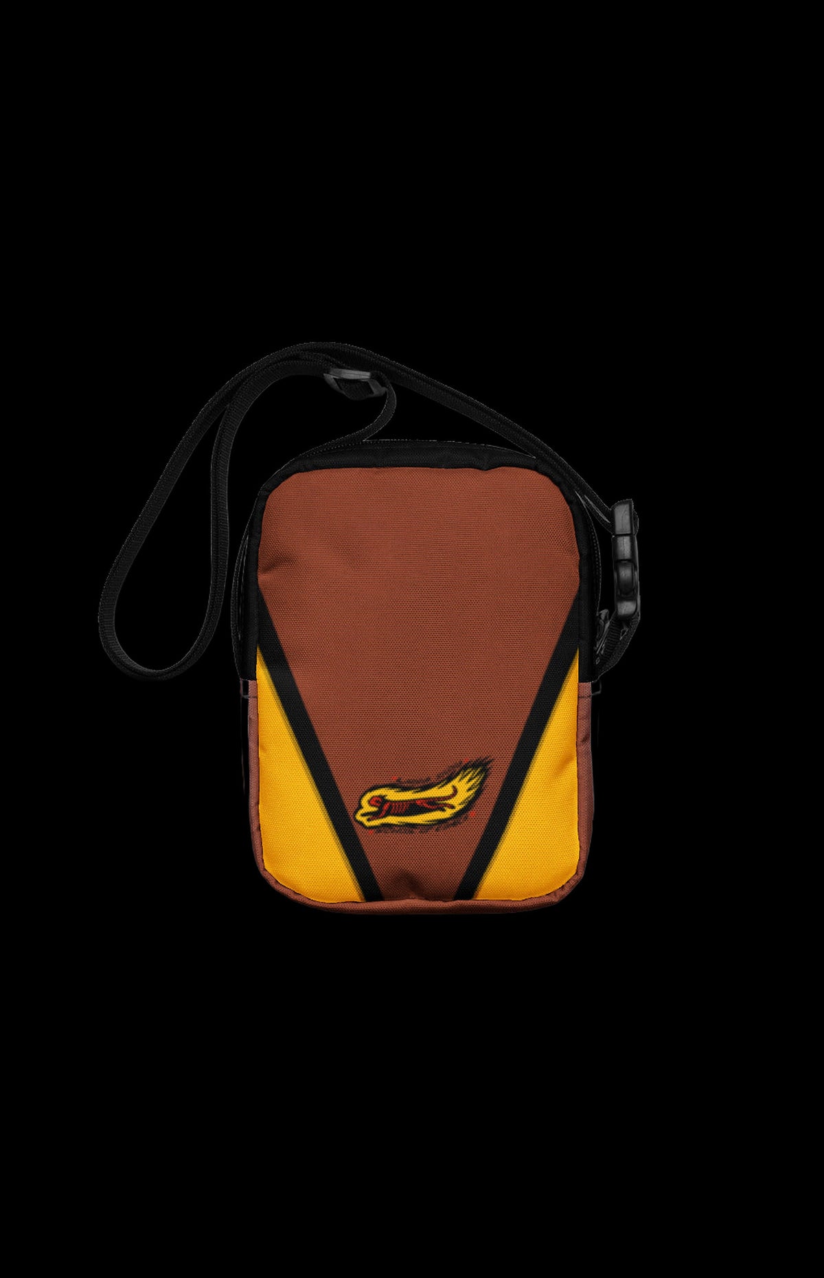 X-Buddies Brown Badger crossbody bag, back